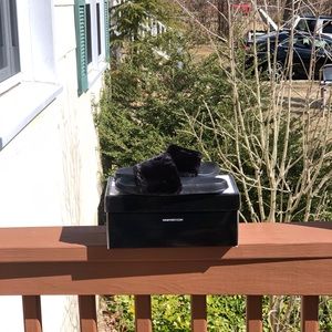 Kids Black Nine West Slippers